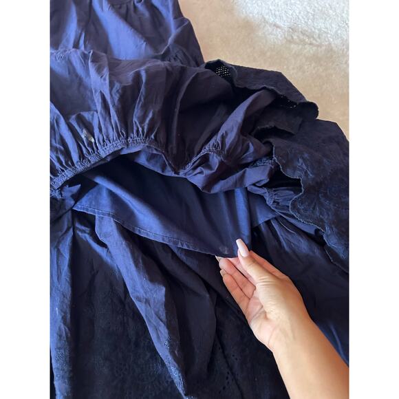 Jason Wu Dark Blue Layered Maxi Dress Size XS - Picture 7 of 9